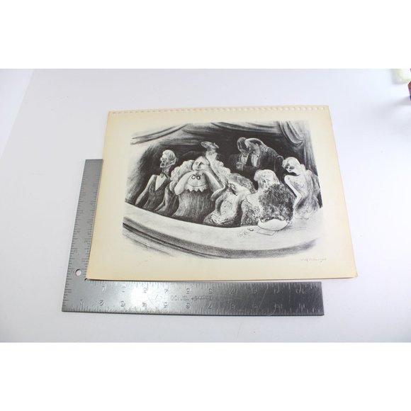 Adolf Dehn Print Beethovens Ninth Symphony Vintage 77130 - Picture 3 of 4